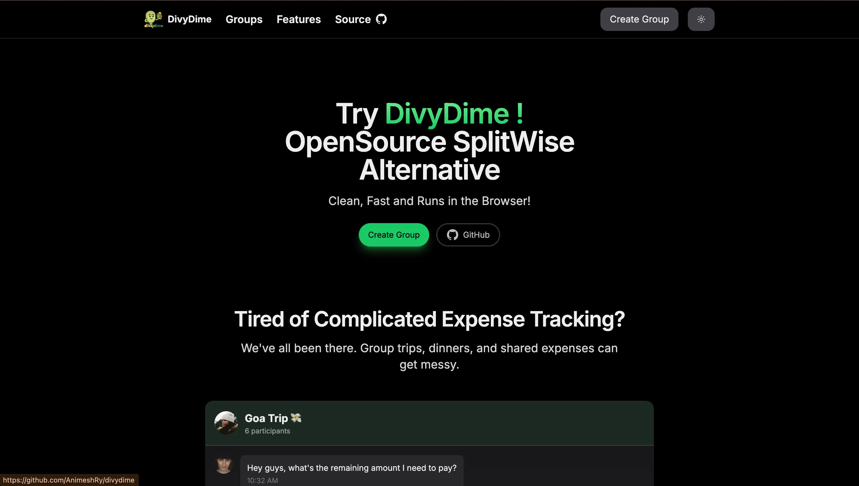 DivyDime project